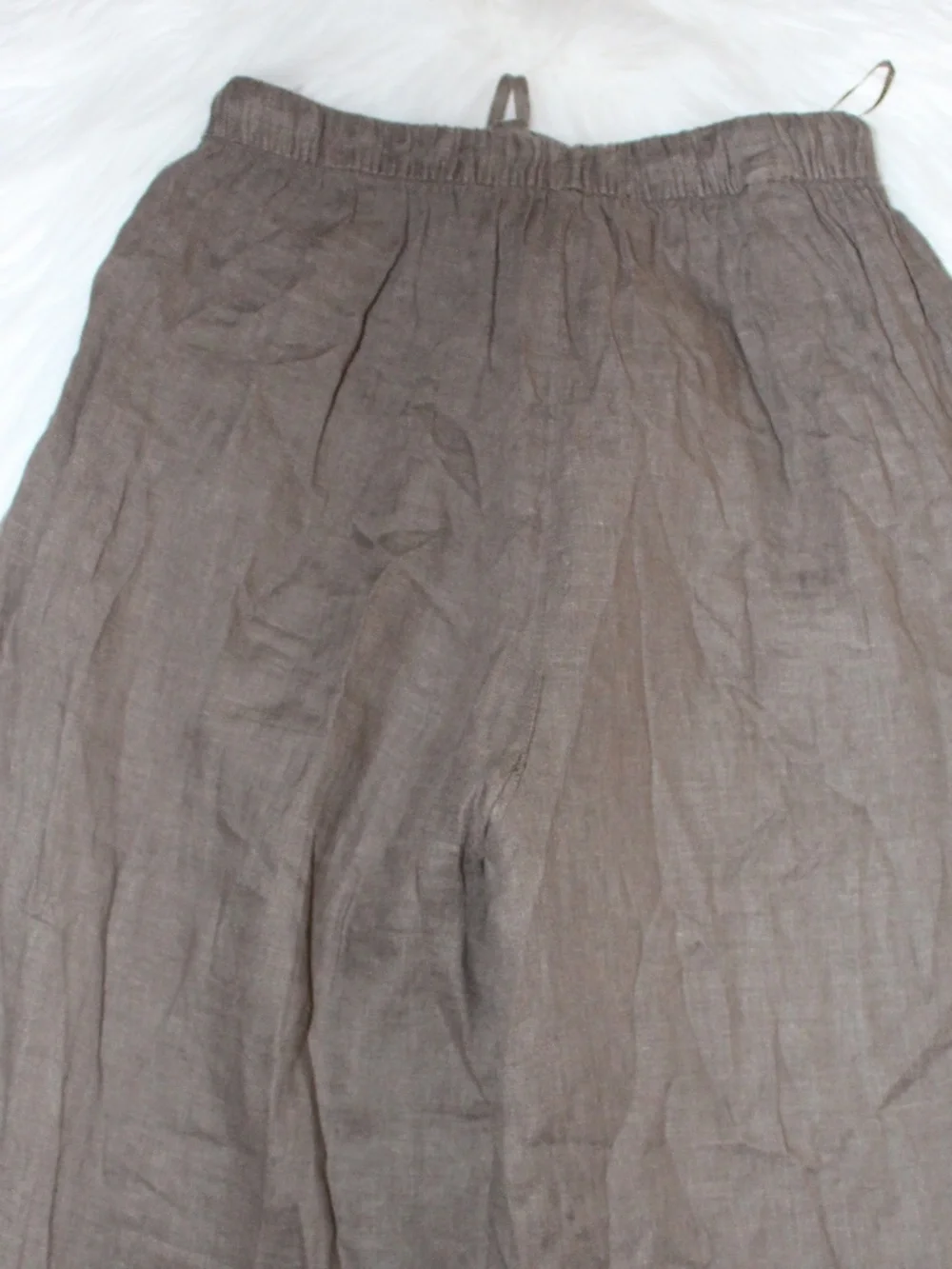 Zara, black label, 100% Linen wide leg pants NWT